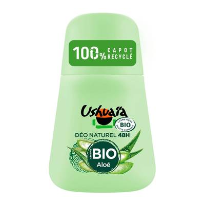 Ushuaïa Déodorant bille Aloe Vera Bio, 50ml