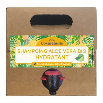 Cosmébulle Shampoing aloe vera bio hydratant, 3L