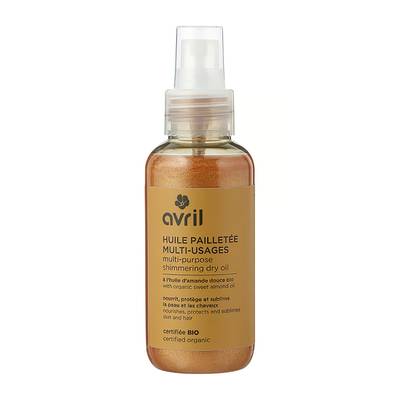 Avril Huile pailletée multi-usages, 100ml