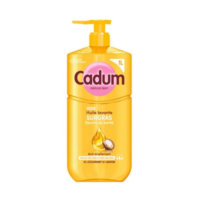 Cadum Huile Lavante Surgras Beurre de Karité, 1L