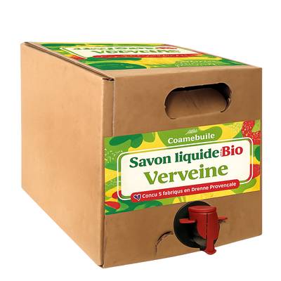 Cosmébulle Savon liquide verveine Cosmébio, Bidon de 3L