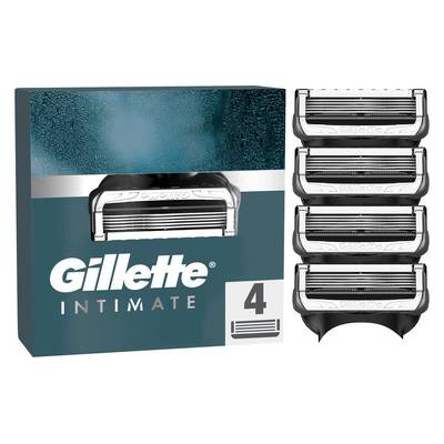 Gillette Lames de rasoir Pour Homme Intimate, 4 lames