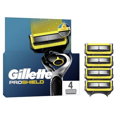 Gillette Lames de rasoir Pour Homme Proshield, 4 lames