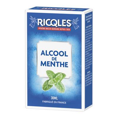 RICQLES Alcool de menthe Hygiène bucco-dentaire, 30ml