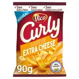 Curly Biscuits Apéritifs Soufflés à la Cacahuète Saveur Fromage, 90g