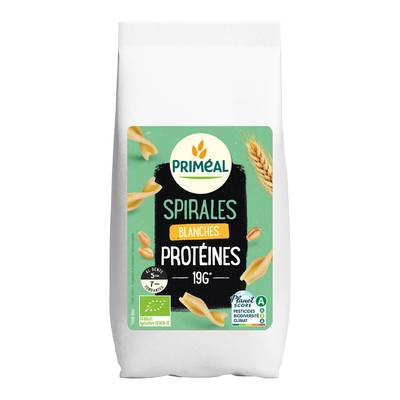 Priméal Pâtes spirales protéinées bio, 400g