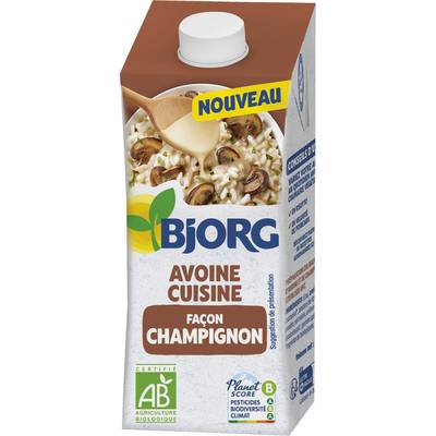 Bjorg Avoine Cuisine Façon Champignon Bio, 20cl