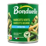 Bonduelle Duo de haricots verts et beurre extra-fins en conserve, 455g