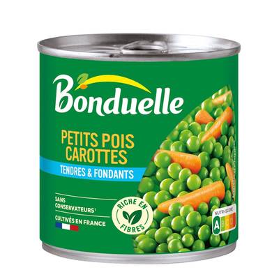 Bonduelle Petits pois carottes tendres et fondants, 265g