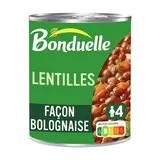 Bonduelle Lentilles façon bolognaise avec carottes et oignons en conserve, 800g