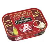 Connetable Sardines à l'Ancienne à l'Huile d'Olive vierge extra Label Rouge en conserve, 135g