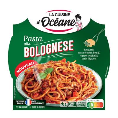 La Cuisine d'Océane Spaghetti Sauce Tomate,Bœuf égrené Végétal & Petit Légumes, 280g