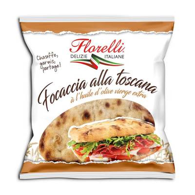 Florelli Pain Focaccia Toscana à garnir, 250g