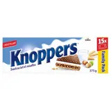 Knoppers Gaufrettes fourrées au lait et aux noisettes, 15 biscuits - 375g