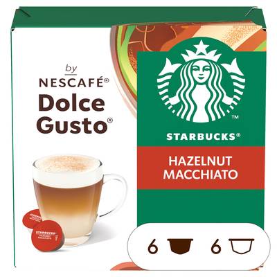 Starbucks by Nescafé Dolce Gusto Café Capsule Noisette Macchiato, 12 capsules