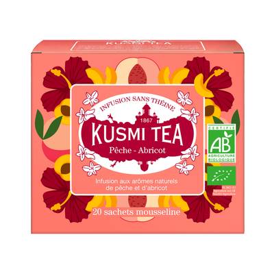 Kusmi Tea Infusion Pêche Abricot bio, 20 sachets