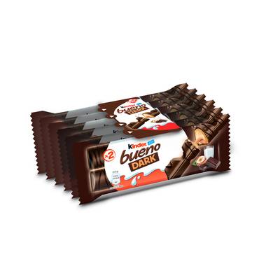 Kinder Bueno Dark Chocolat Noir, 5 barres - 215g