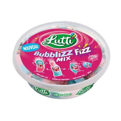 Lutti Bonbon Acidulés Bubblizz Fizz Mix, 500g