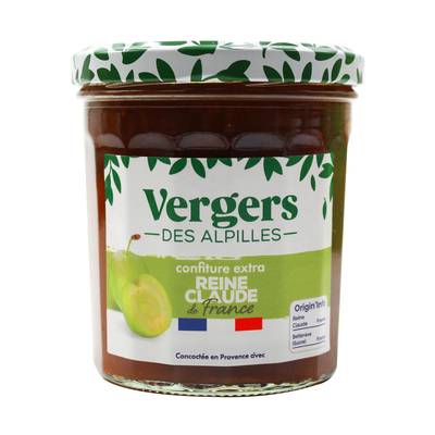 Vergers des Alpilles Confiture Extra Reine Claude de France, 350g