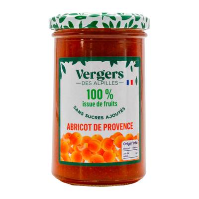 Vergers des Alpilles Préparation 100% Abricot de Provence, 290g