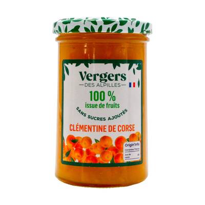 Vergers des Alpilles Préparation 100% Fruit Clémentine de Corse, 290g