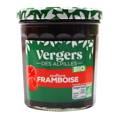 Vergers des Alpilles Confiture Framboise Bio, 370g