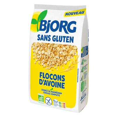 Bjorg Flocons d'Avoine Sans Gluten Bio, 500g