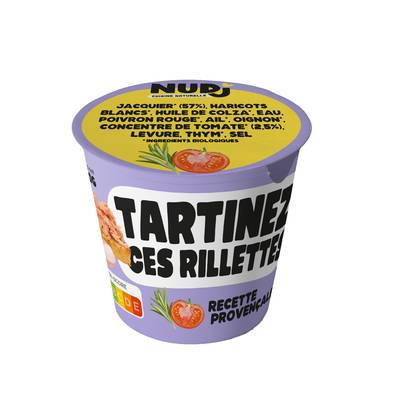 Nudj Rillette Végé Bio, Provençale, 120g