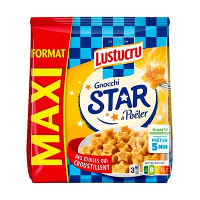 Lustucru Gnocchi star à poêler, 500g
