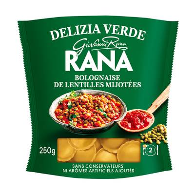 Giovanni Rana Ravioli Bolognaise de Lentilles mijotées, 250g