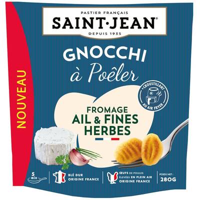 Saint Jean Gnocchi à poêler au fromage et ail et fines herbes, 280g