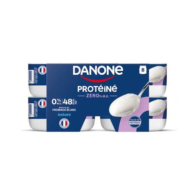 Danone Fromage Blanc Nature 0%mg, 8x100g
