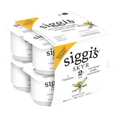 Siggi's Skyr vanille 2%mg, 8x100g