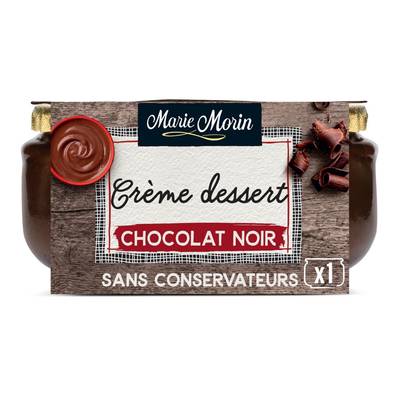 Marie Morin Crème dessert au chocolat noir, 130g