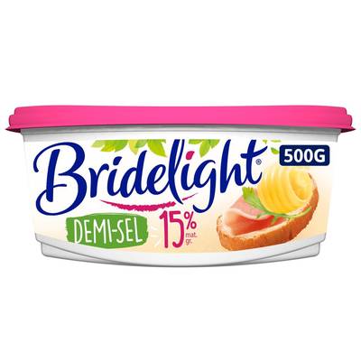 Bridelight Beurre allégé demi-sel 15%mg, 500g