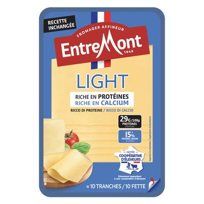 Entremont Tranches de fromage allégé, 10 tranches - 150g
