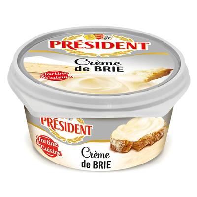 Président Crème de Brie Fondu Tartine et Cuisine, 125g