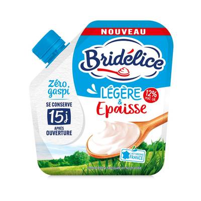 Bridélice Crème fraîche légère et épaisse 12%mg, 30cl
