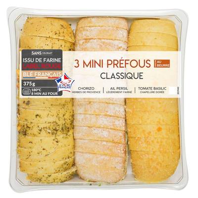 Mix Assortiment mini préfous, 3 pièces - 375g