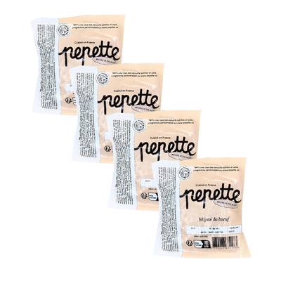 Pepette Chien Repas Frais, Mijoté de Boeuf, Lot de 4x100g