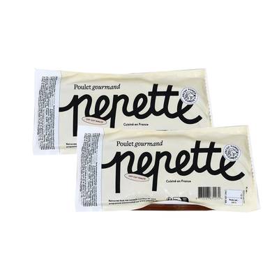 Pepette Chien Repas Frais, Poulet Gourmand, Lot de 2x300g