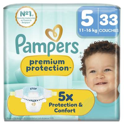 Pampers Premium Protection Pants Couches Premium Protection 11-16kg Taille 5, 33 couches