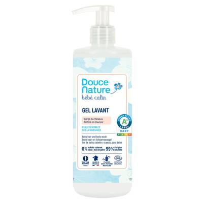 Douce Nature Gel Lavant BéBé Corps et cheveux Cosmébio, 400ml