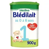 Blédina - Blédilait Lait bébé en poudre 1er âge, 0-6 mois, 900g