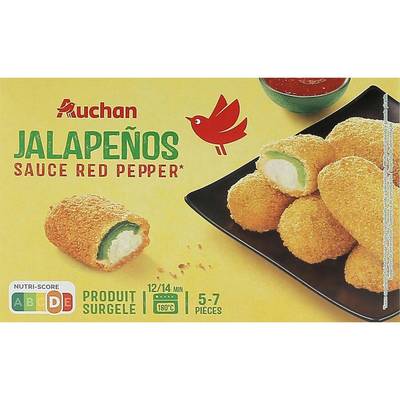 Auchan Jalapeños sauce red pepper, 250g