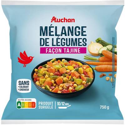Auchan Légumes pour tajine, 750g