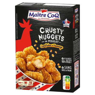 Maître Coq Crusty nuggets de poulet cornflakes et fromage, 380g
