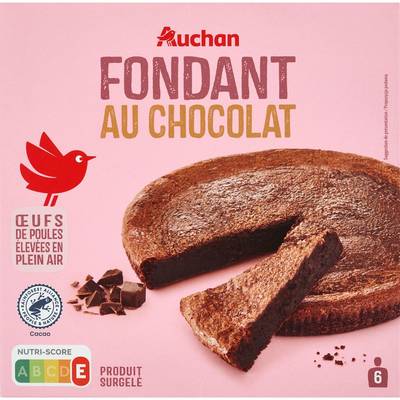 Auchan Fondant au chocolat, 450g