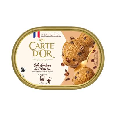 Carte d'Or Crème glacée café avec morceaux de chocolat au café, 481g