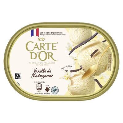 Carte d'Or Crème glacée vanille de madagascar, 472g